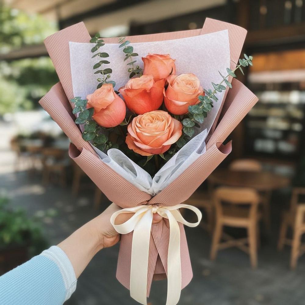 Букет цветов из: Розы в Ачинск