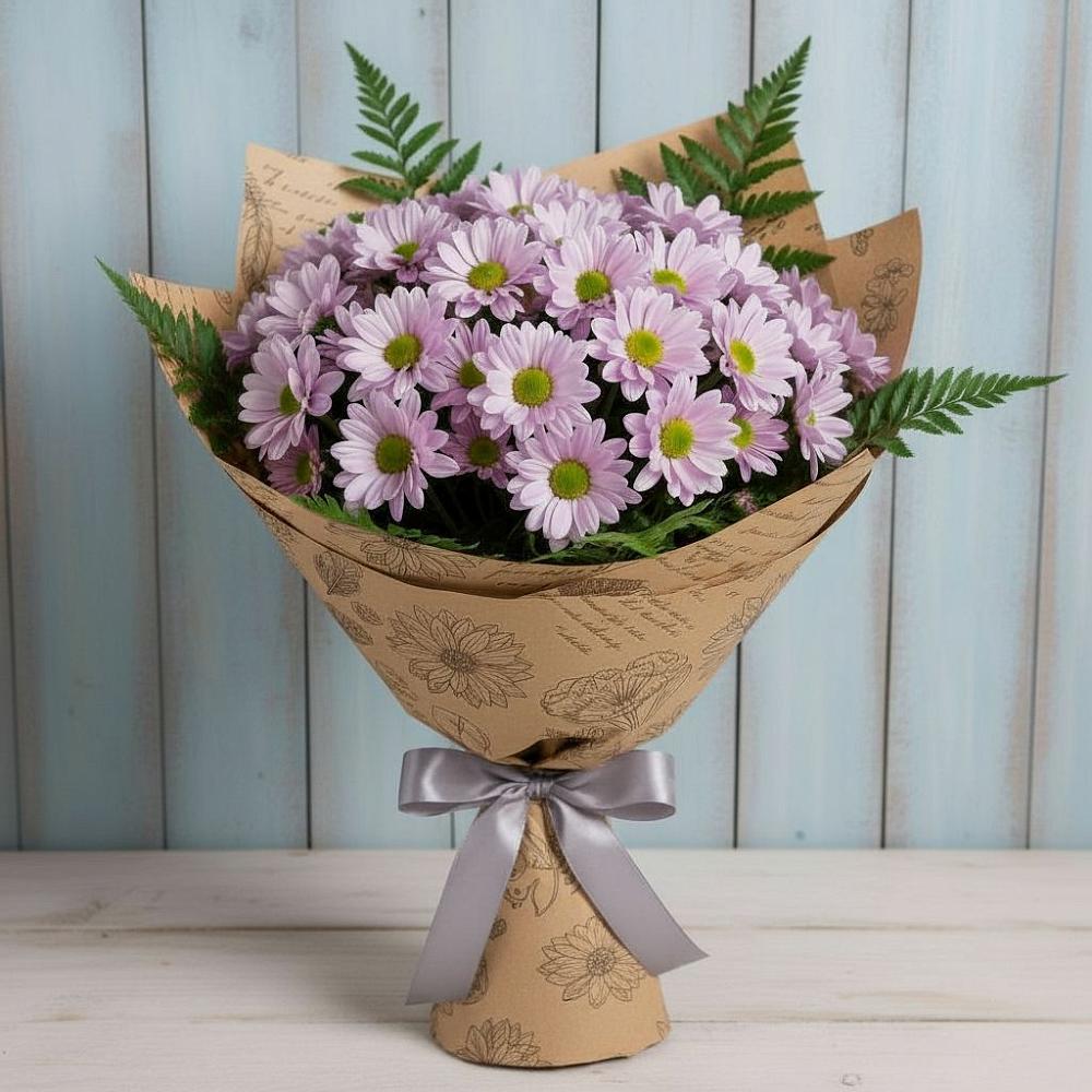 Букет соблазн в Ачинск Букет цветов из: Хризантемы в Ачинск