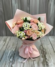 Букет цветов из:  Гвоздики, Розы и Хризантемы в Ачинск