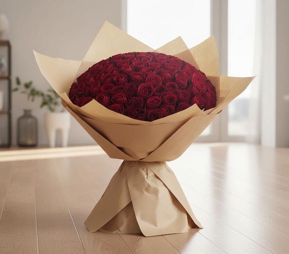 Букет 101 Красная роза в Ачинск