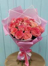 Букет 15 Розовых роз Равель в Ачинск