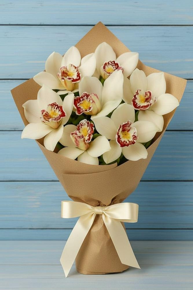 Букет цветов из: Орхидеи и Розы в Ачинск