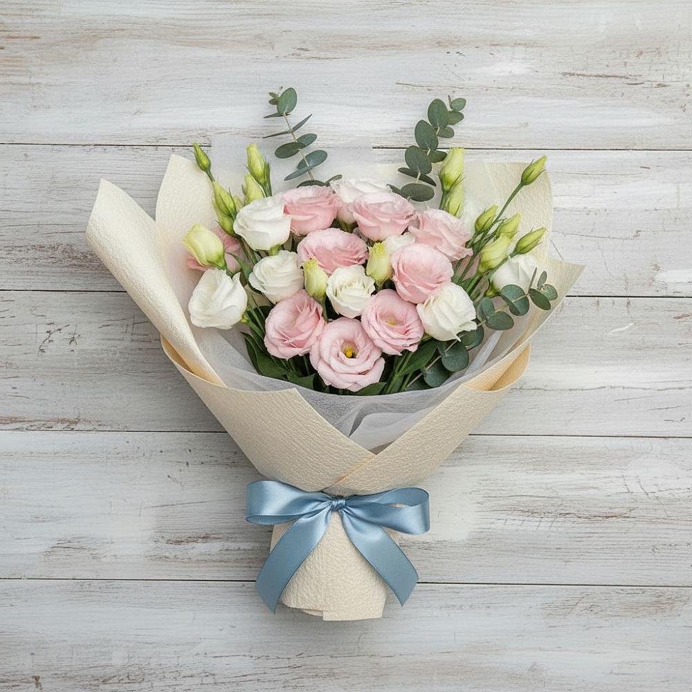 Букет цветов из: Лизиантусы в Ачинск